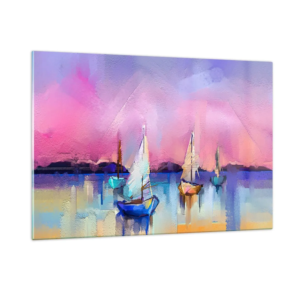 Glass picture - Direction: High Sees - 120x80 cm