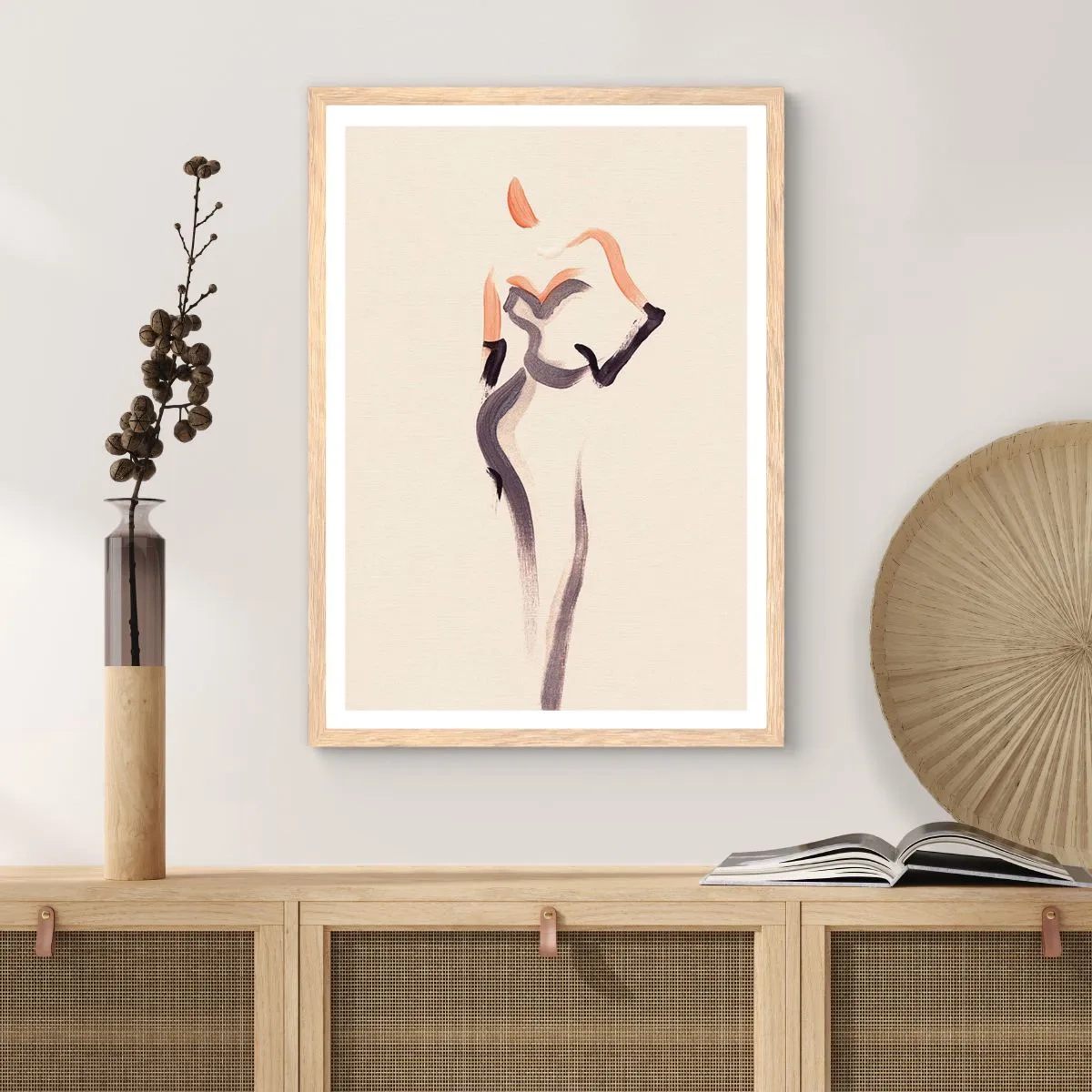 Poster in light oak frame - From Golden Years of Hollywood - 30x40 cm