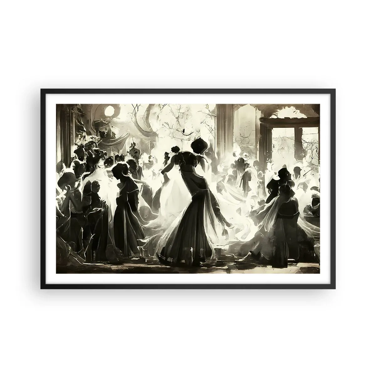 Poster in black frame - Big Masquerade - 91x61 cm