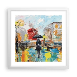 Poster in white frmae - Parisian Legends - 40x40 cm