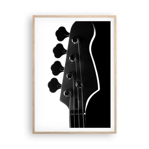 Poster in light oak frame - Rock Silence - 70x100 cm