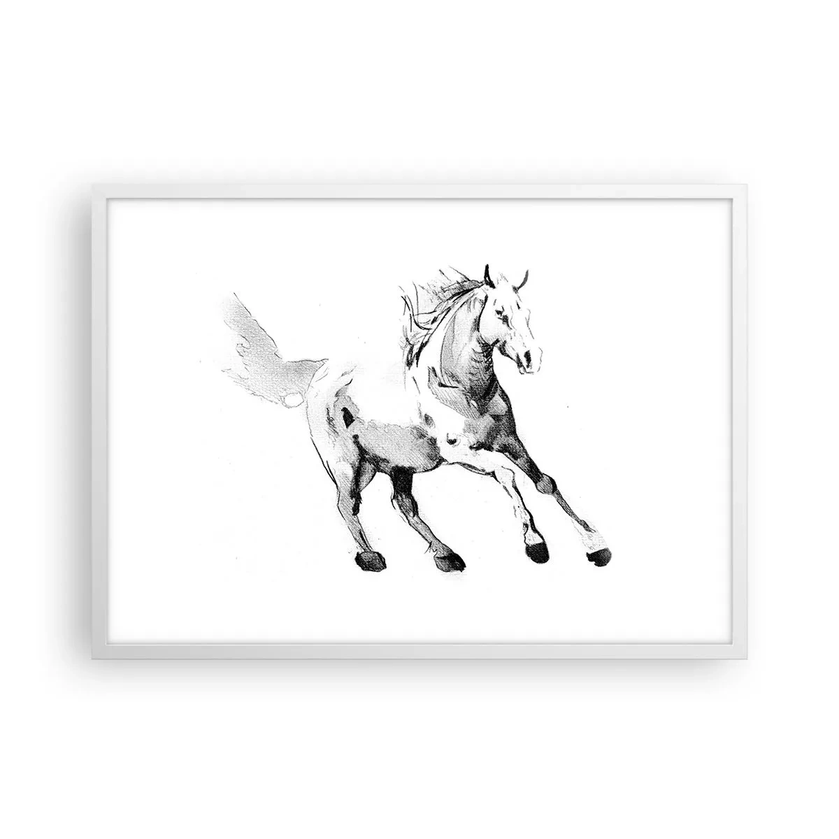Poster in white frmae - Untamed Soul - 70x50 cm