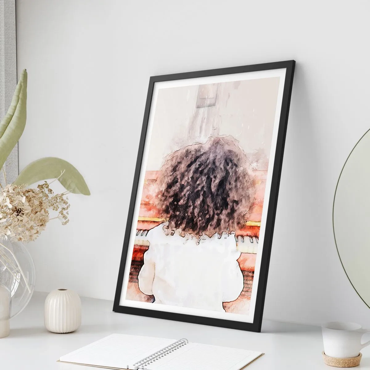 Poster in black frame - In a New World - 40x50 cm