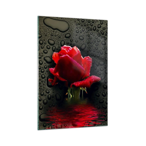 Glass picture - Red and Black - 70x100 cm