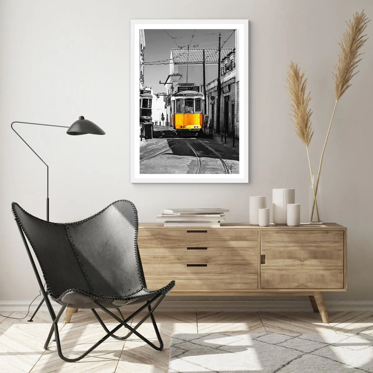 Poster in white frmae - Spirit of Lisbon - 61x91 cm