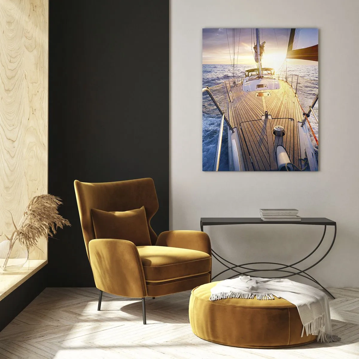 Glass picture - Running on Waves - 50x70 cm