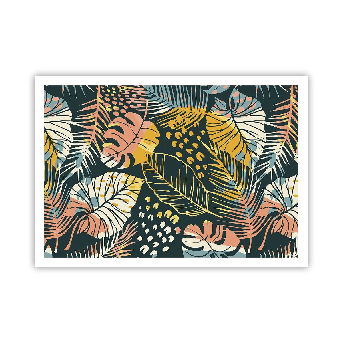 Poster - Leafy Fantasy - 100x70 cm