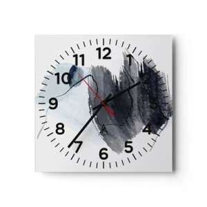 Wall clock - Clock on glass - Intensity and Movement - 40x40 cm