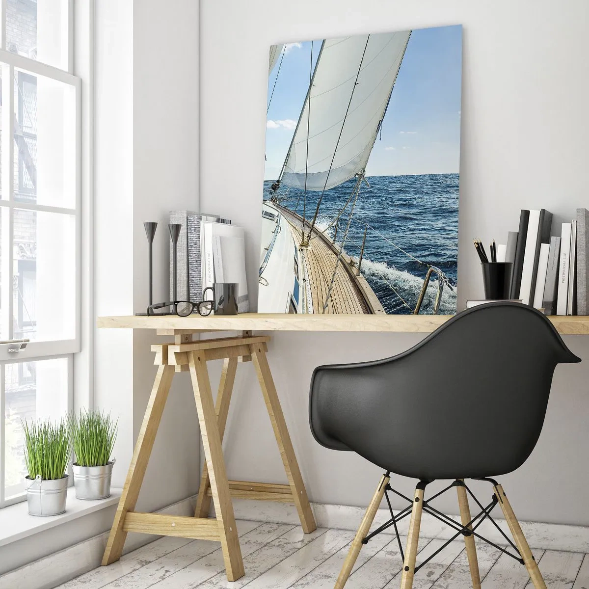Glass picture - Ahoy, Adventure - 50x70 cm