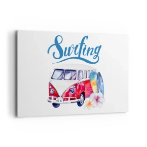 Canvas picture - Surfer's Van - 120x80 cm