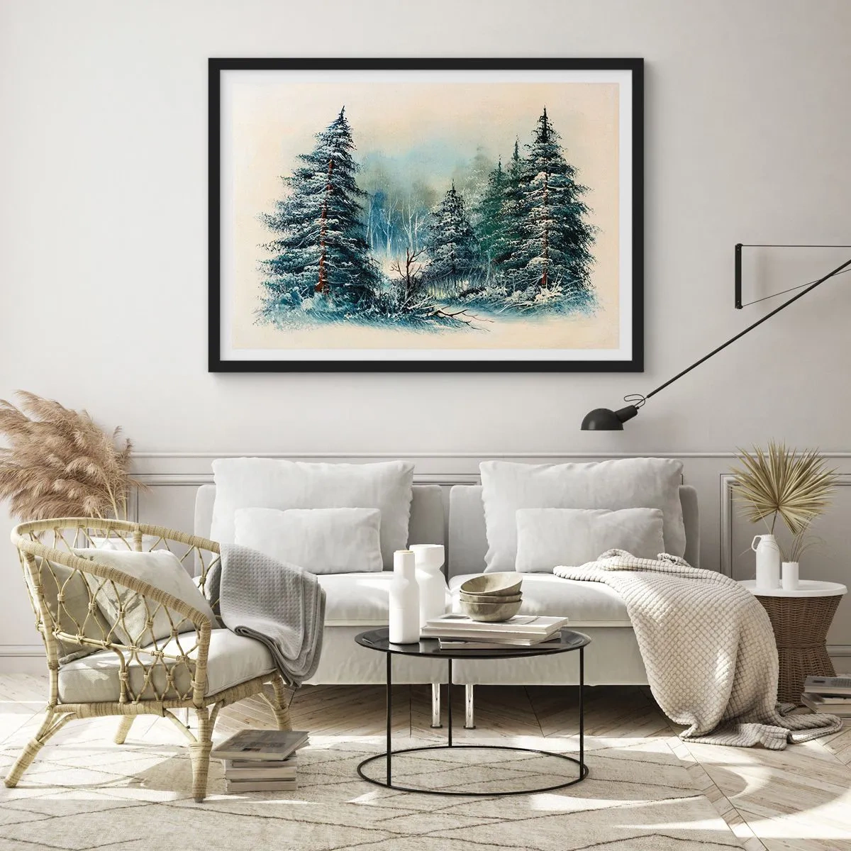 Poster in black frame - Ready for Christmas - 91x61 cm