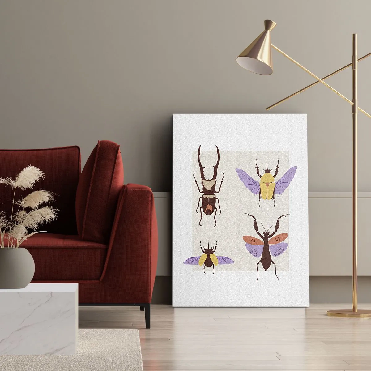 Canvas picture - World of Insects - 70x100 cm