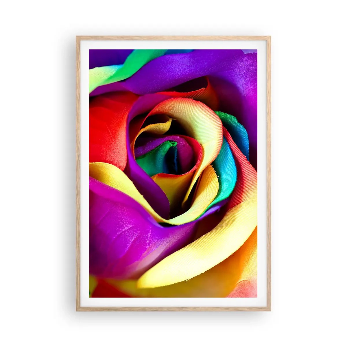 Poster in light oak frame - It's Impossible - 70x100 cm