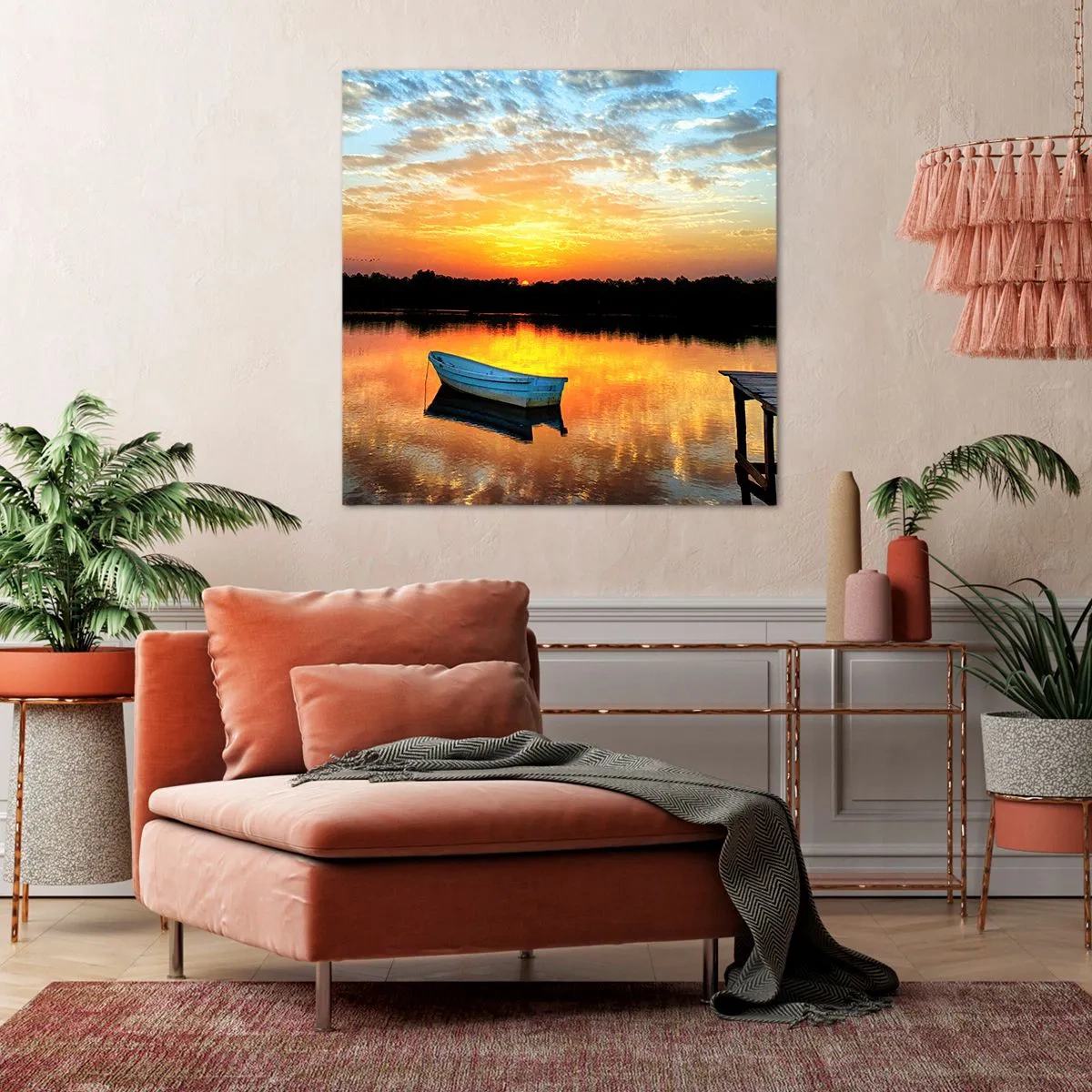 Canvas picture - Look, Listen, Meditate - 60x60 cm