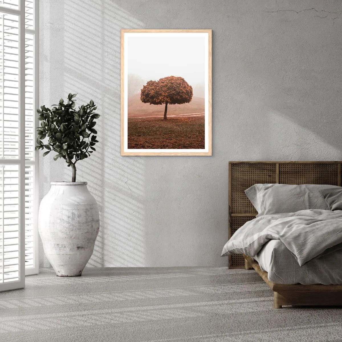 Poster in light oak frame - After a Busy Summer - 70x100 cm