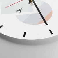 Clock face with lines