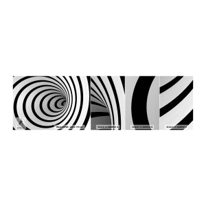 Photo Wallpaper Sample Standard Eco - You also Can't Resist? - Abstraction, 3D, Vortex - 100x30 cm