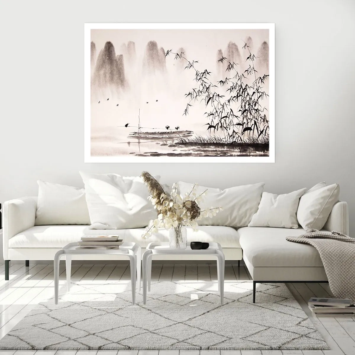 Poster - Quiet As a Rice Field - 91x61 cm