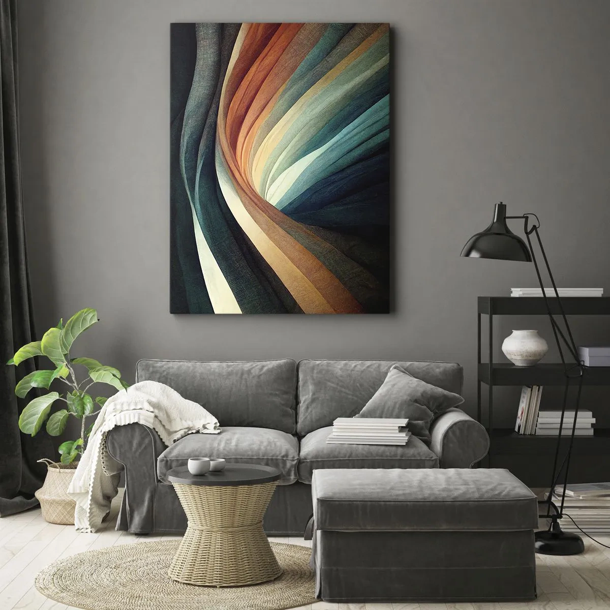 Canvas picture - Woven from Colours - 50x70 cm