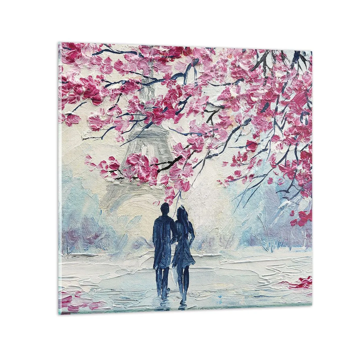 Glass picture - Romantic Walk - 40x40 cm