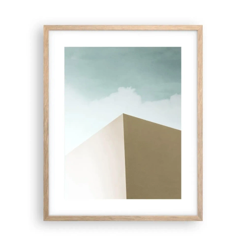 Poster in light oak frame - Geometry of a Sunny summer - 40x50 cm