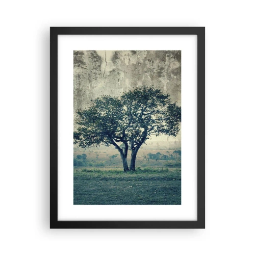 Poster in black frame - Apple Tree in Blue? - 30x40 cm