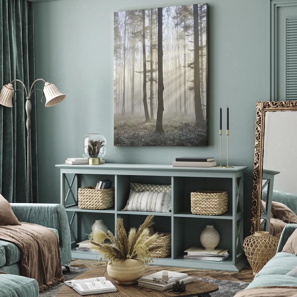 Canvas picture - Fog Has Woken up Too - 45x80 cm