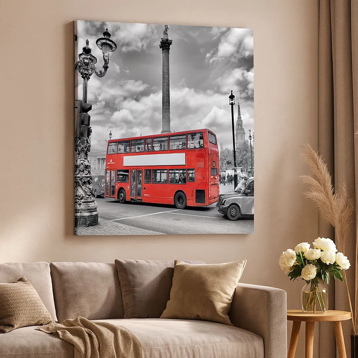 Canvas picture - Real Bloodstream of a City - 30x30 cm