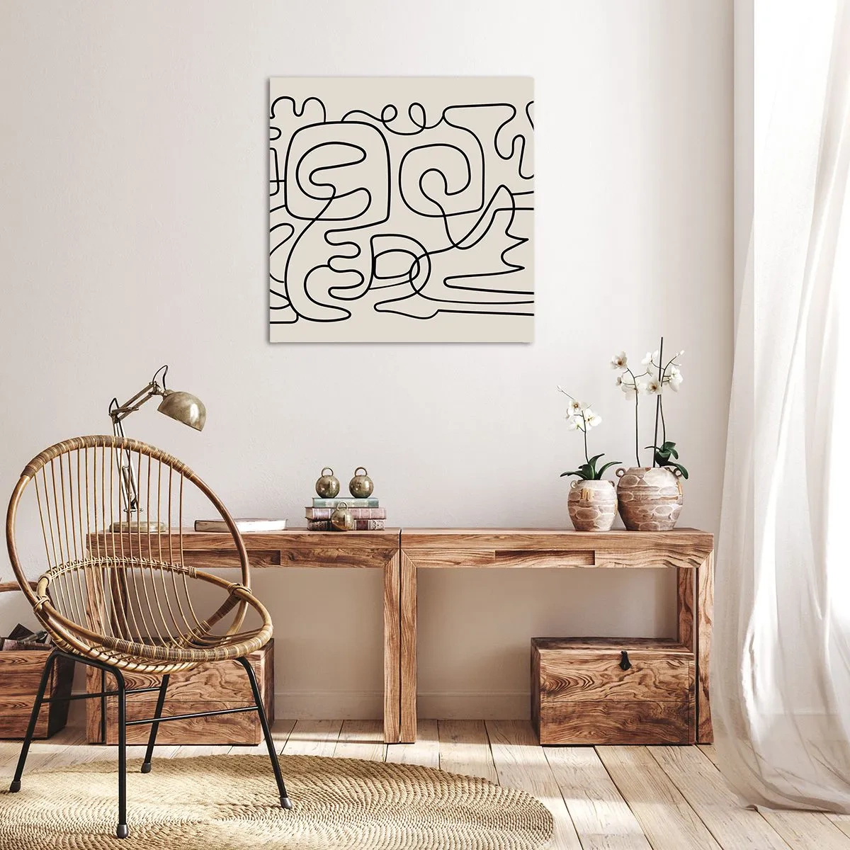 Canvas picture - Tracing - 40x40 cm