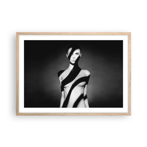 Poster in light oak frame - In the Light and in the Shadow - 70x50 cm