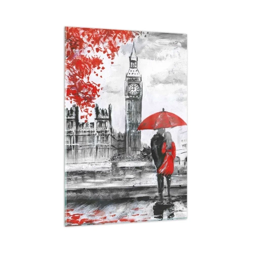 Glass picture - In Love with London - 80x120 cm