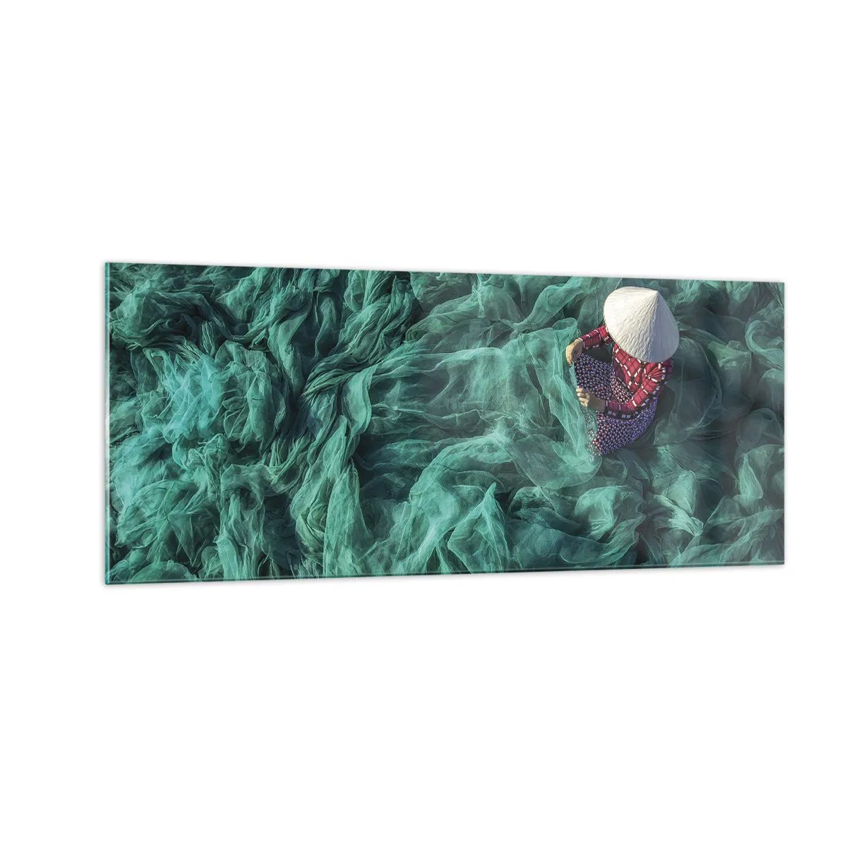 Glass picture - In the Sea of Nets - 100x40 cm