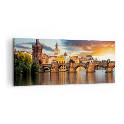 Canvas picture - Beautiful Prague - 120x50 cm