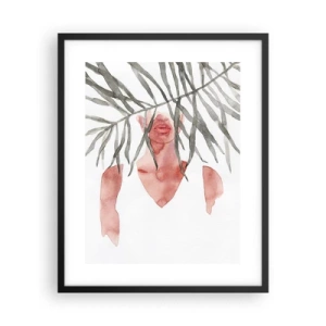 Poster in black frame - Lady of the Tropics - 40x50 cm