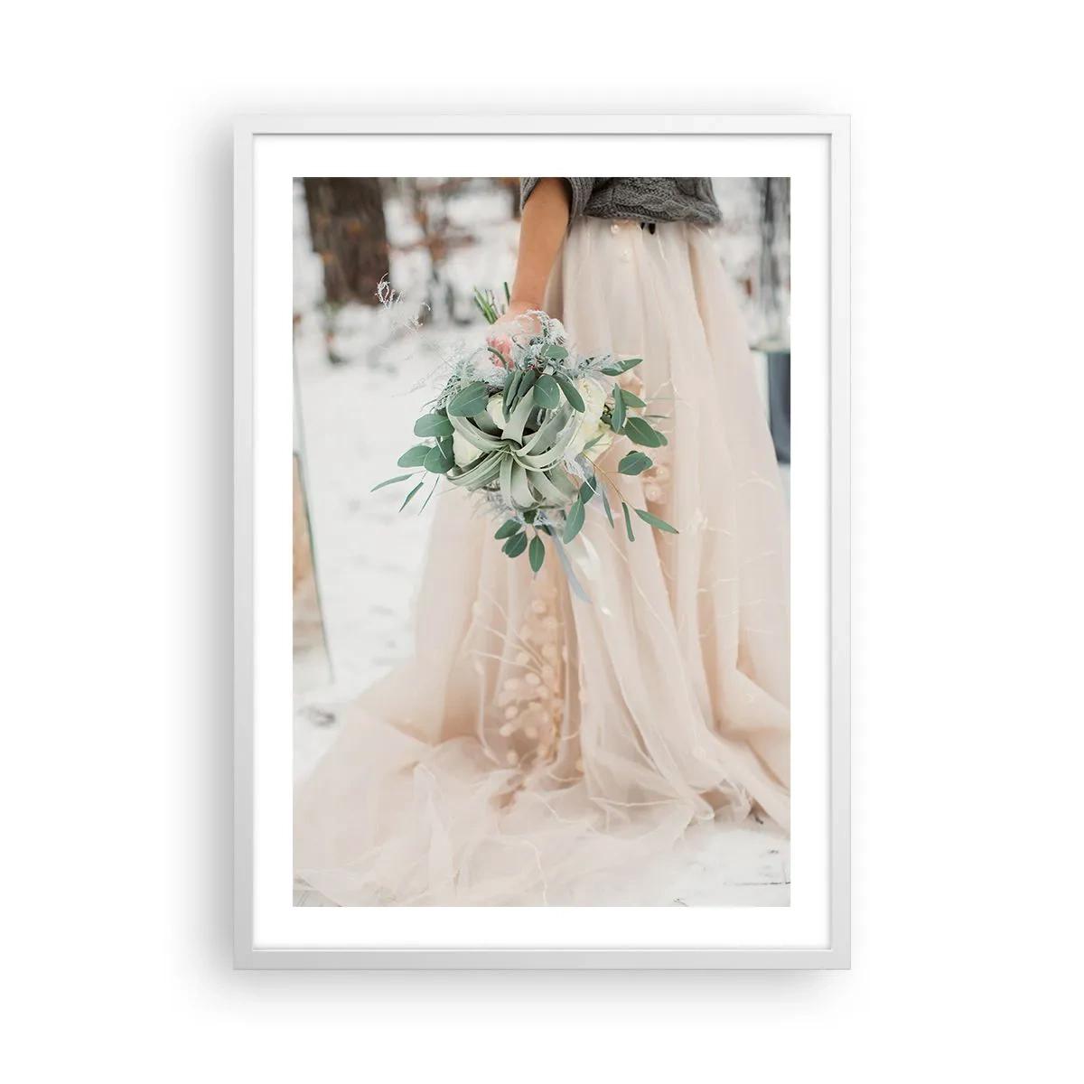 Poster in white frmae - And They Lived Long and Happily - 50x70 cm