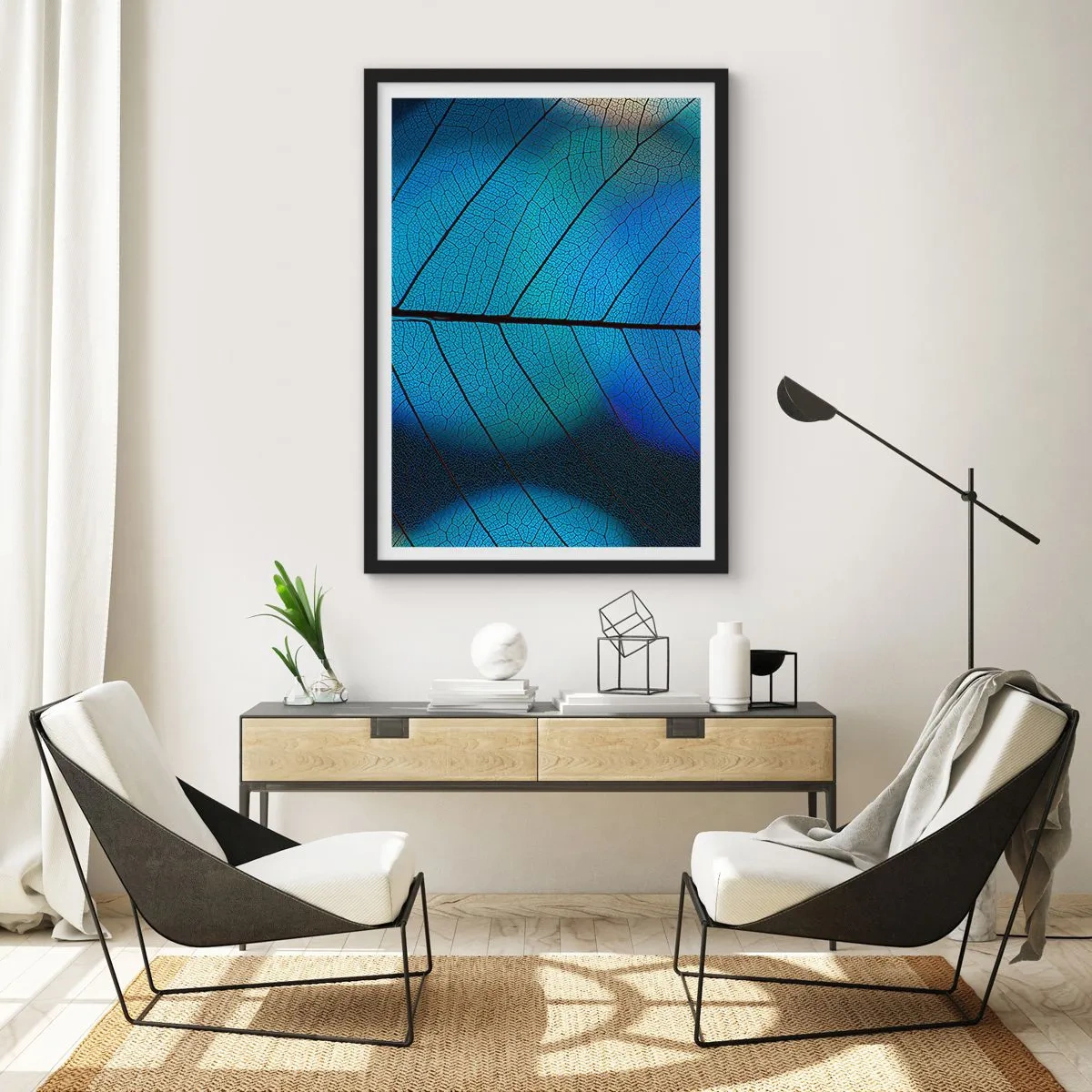 Poster in black frame - Intricate Construction - 40x50 cm