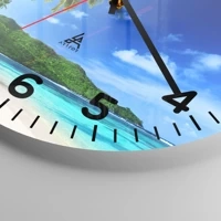 Clock face with numbers