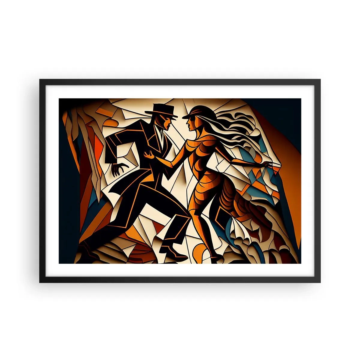 Poster in black frame - Dance of Passion  - 70x50 cm