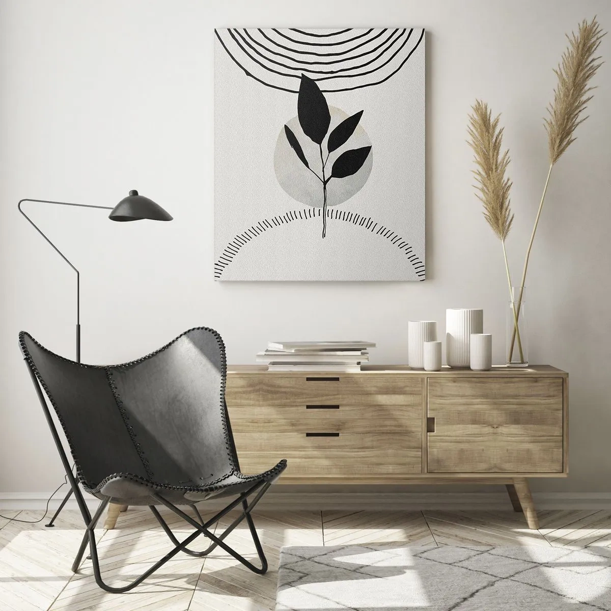 Glass picture - Composition: Rituals of Nature - 50x70 cm