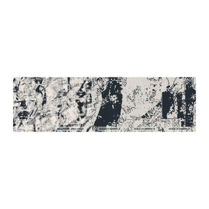 Photo Wallpaper Sample Premium Sand - Infilitration of Opposites - Abstraction, Piece, Collage - 100x30 cm