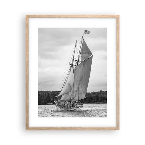 Poster in light oak frame - Brothers of the Wind - 40x50 cm