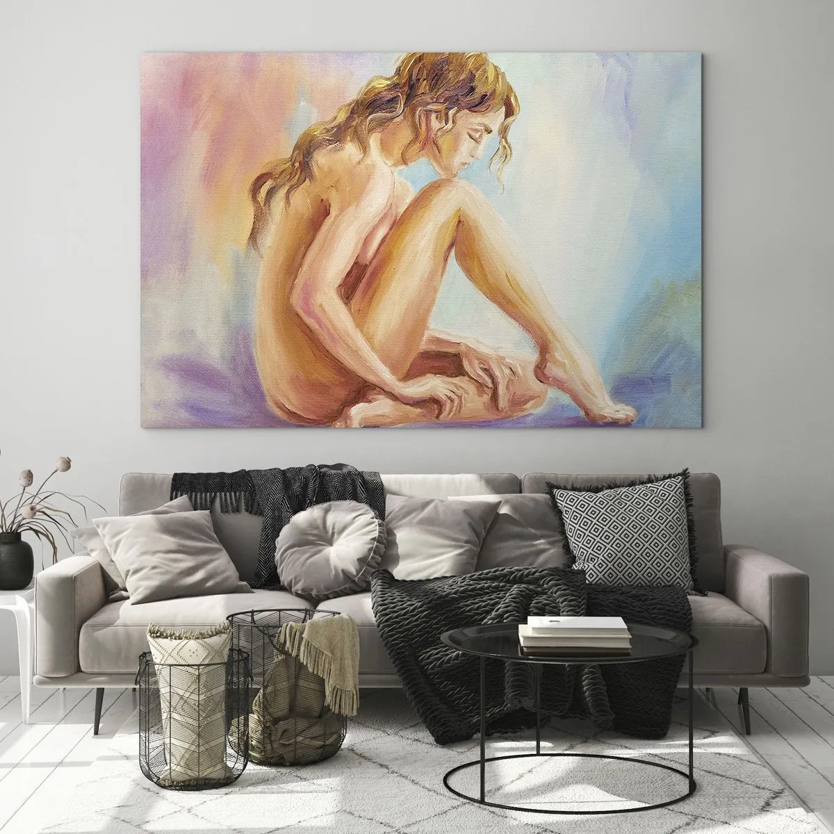 Glass picture - Nude of Youth - 120x80 cm