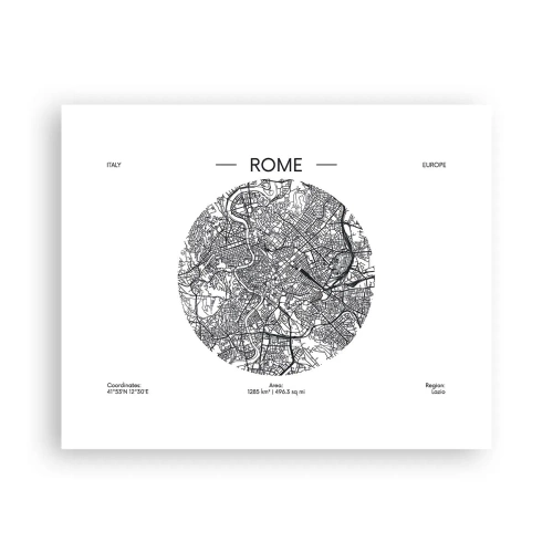 Poster - Anatomy of Rome - 50x40 cm