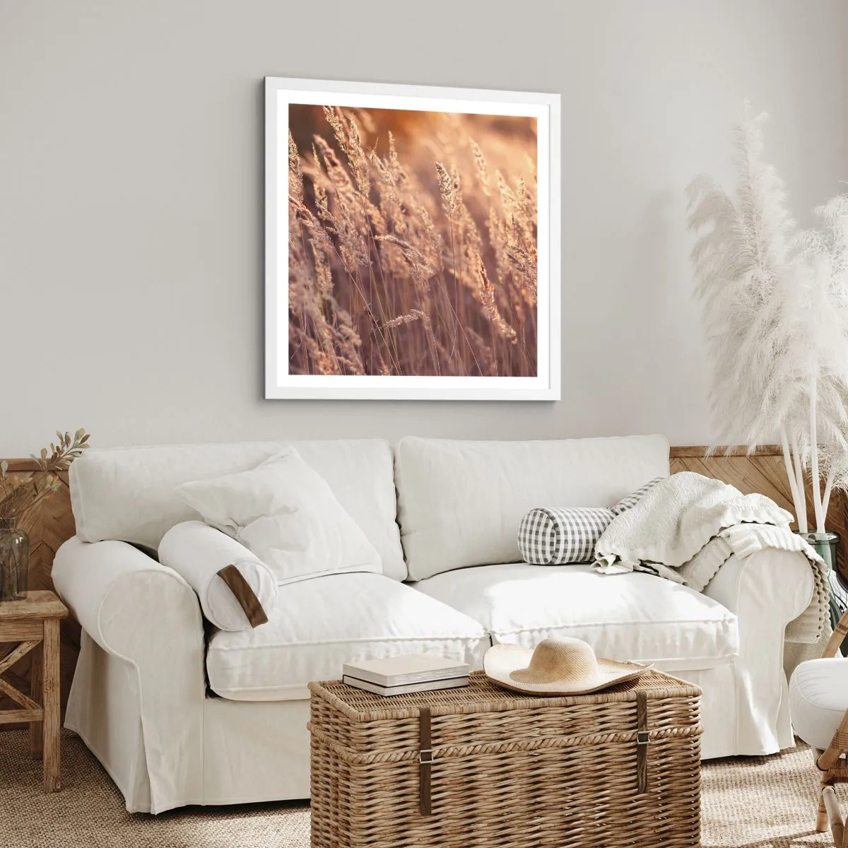 Poster in white frmae - Ready to Welcome Autumn - 60x60 cm