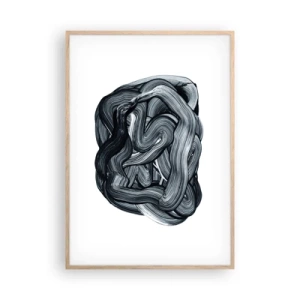 Poster in light oak frame - It's Not So simple - 70x100 cm