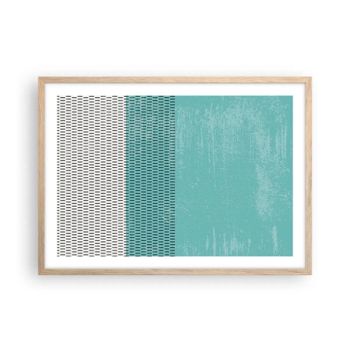 Poster in light oak frame - Balanced Composition - 70x50 cm