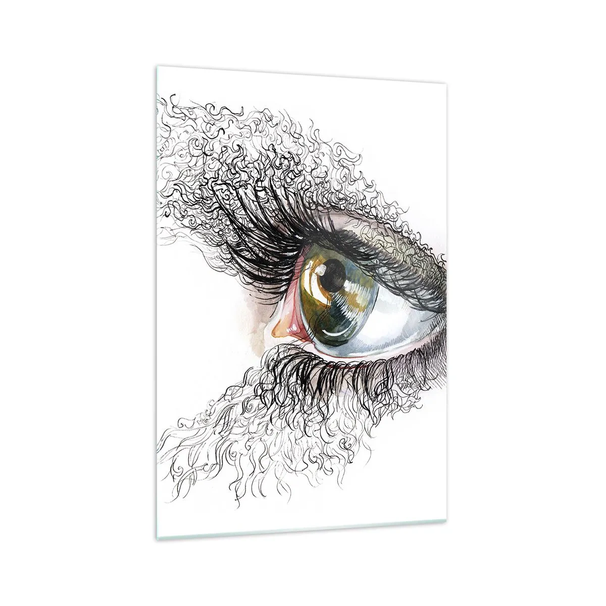 Glass picture - Look straight into the Soul - 70x100 cm
