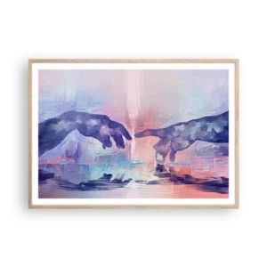 Poster in light oak frame - Godly Spark of Life - 100x70 cm