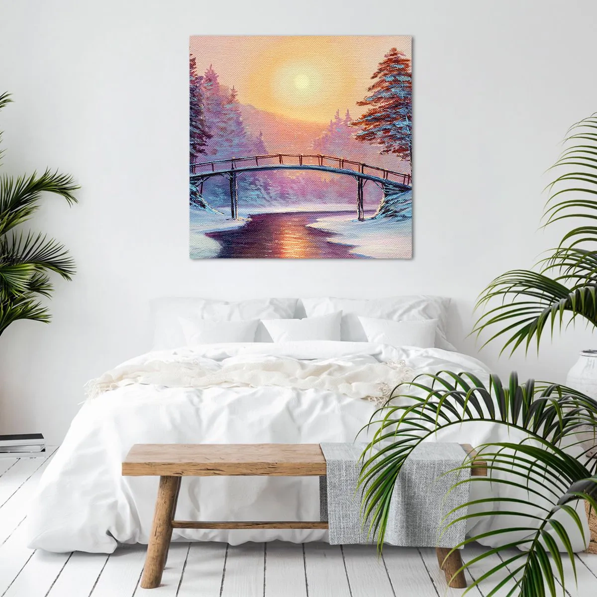 Canvas picture - Four Seasons - Winter - 70x70 cm