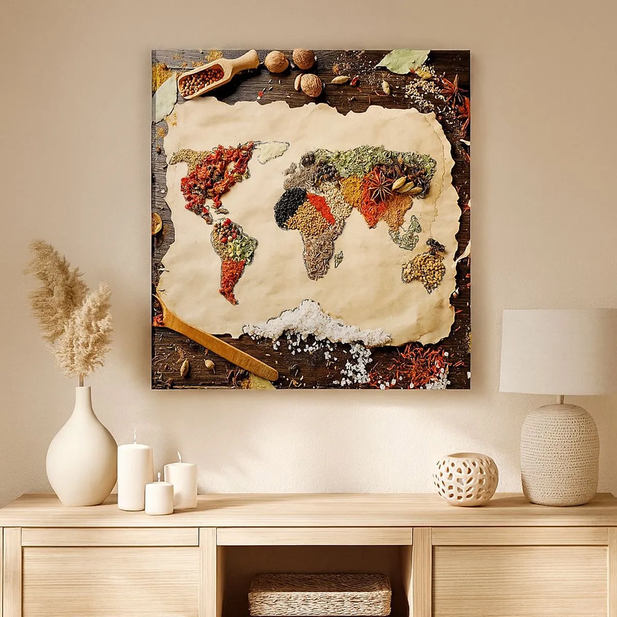Canvas picture - All Flavours of the World - 30x30 cm